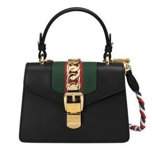 GUCCI NOIR CUIR SAC À MAIN